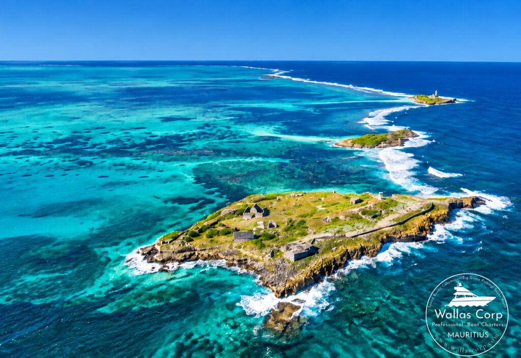 Türkisfarbene Lagune um Lighthouse Island auf Mauritius