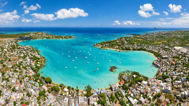 Grand Baie and its turquoise lagoon, Mauritius